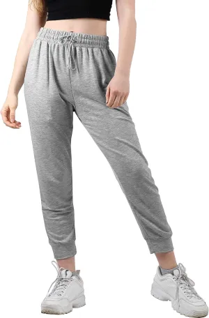 Ma Croix Women's Light Weight Drawstring Training Sport Jogger Pants French Terry Cotton Blend Casual Sweatpants