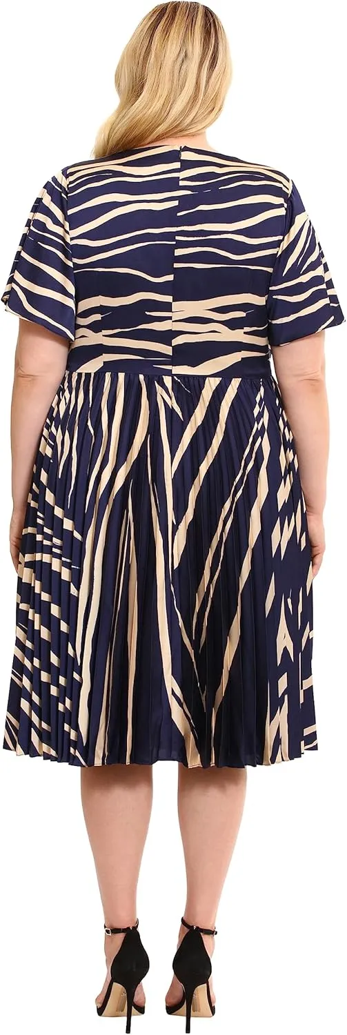 Maggy London Women's Pleated Skirt Dress Event Occasion Party Guest of