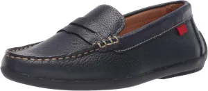 Marc Joseph New York Unisex-Child Leather Made in Brazil Luxury Fashion Slip on Loafer with Penny Detail