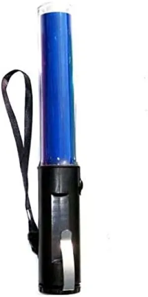 Mastiff 260B Traffic Control Magnet Multi-Functional 3xaa Battery Cell Blue Light 3-Mode Flashlight Torch LED Lamp Bar Signal Wand Security Safety Beacon