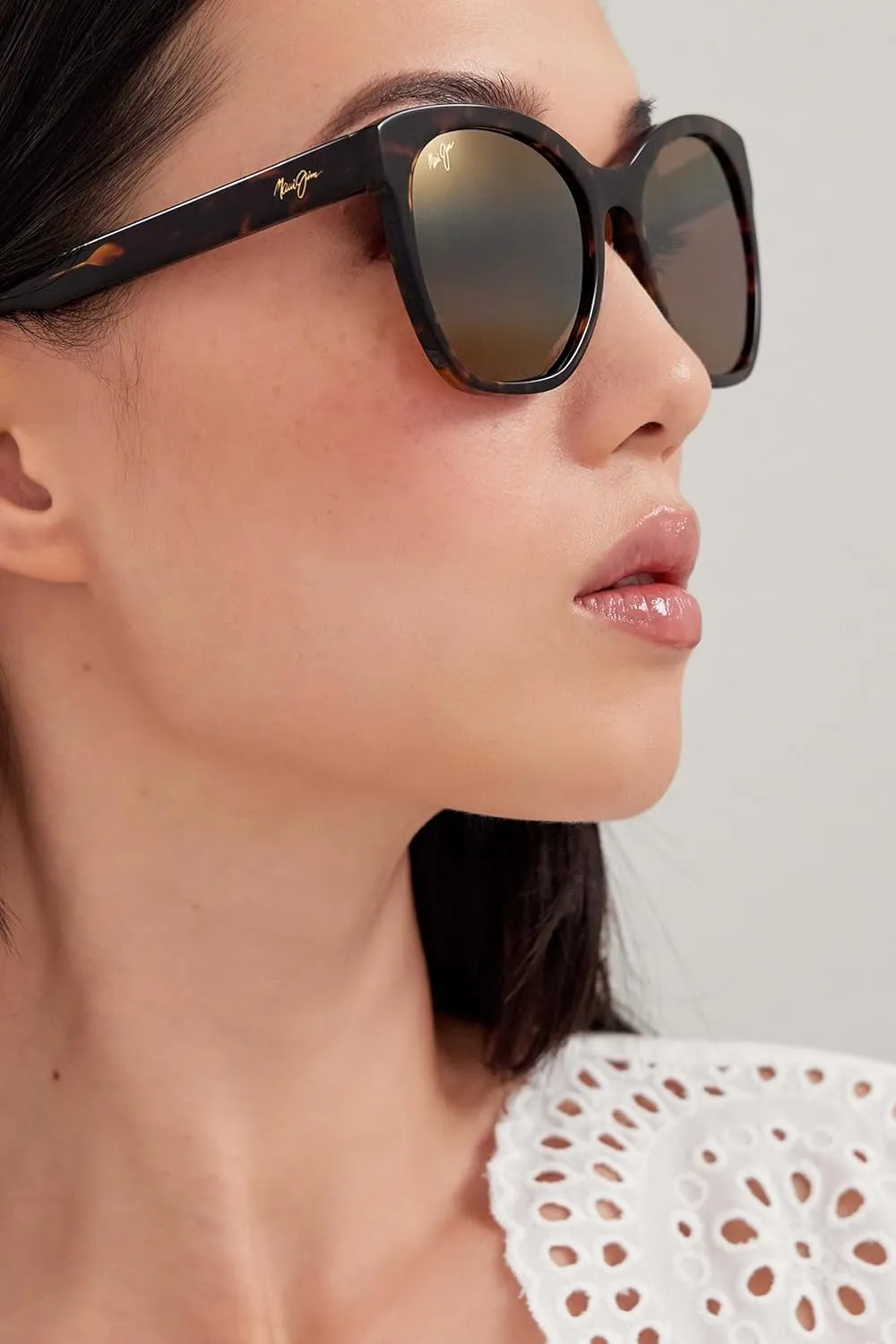 Maui Jim Women's Alulu Polarized Cat Eye Sunglasses