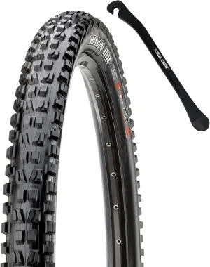 MAXXIS Minion DHF or DHR II 24" 26" 27.5" & 29" Mountain Bike Tire Bundle with Cycle Crew Tire Lever