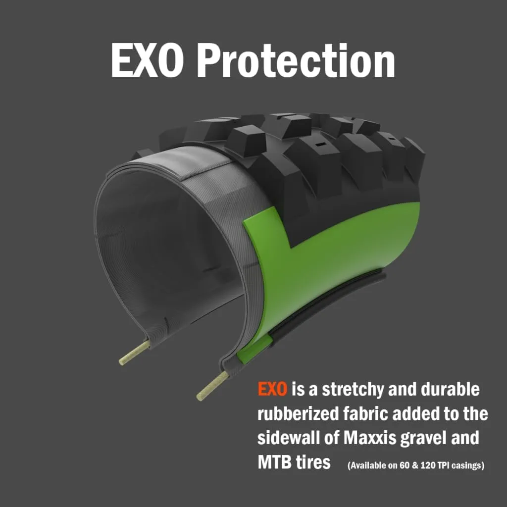 MAXXIS Rambler Dirt and Gravel Bike Tire - Tan Sidewall - 700c - Bundle with Cycle Crew Tire Lever