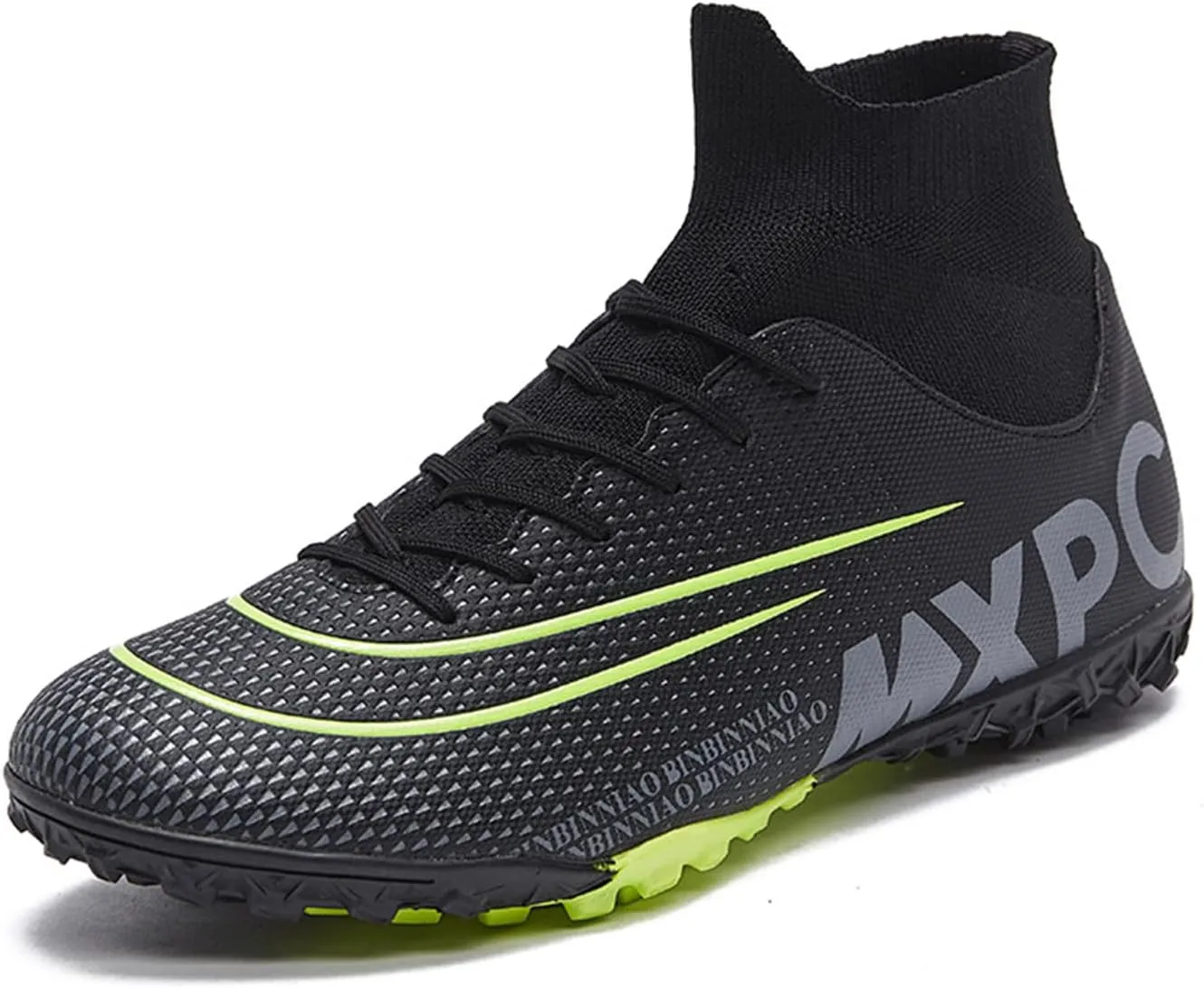 MDPCX Competitive Unisex Soccer Shoes Men Women Indoor Outdoor Football Boots Athletic Turf Mundial Team Cleat Running Sports Lightweight Breathable Anti-Skid Damping Shoes