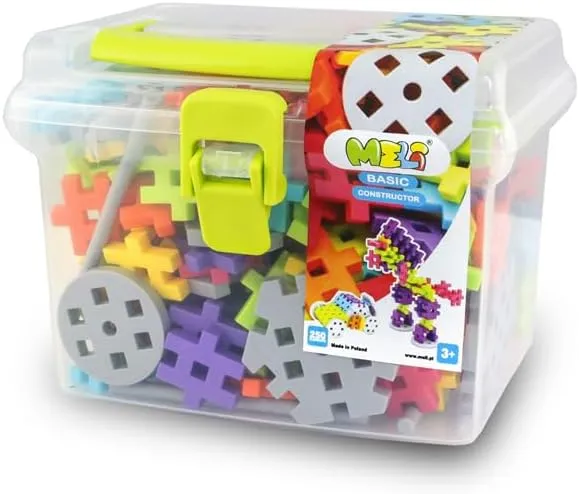 Meli Klocki Basic Constructor Travel Box 250 el. [KLOCKI]