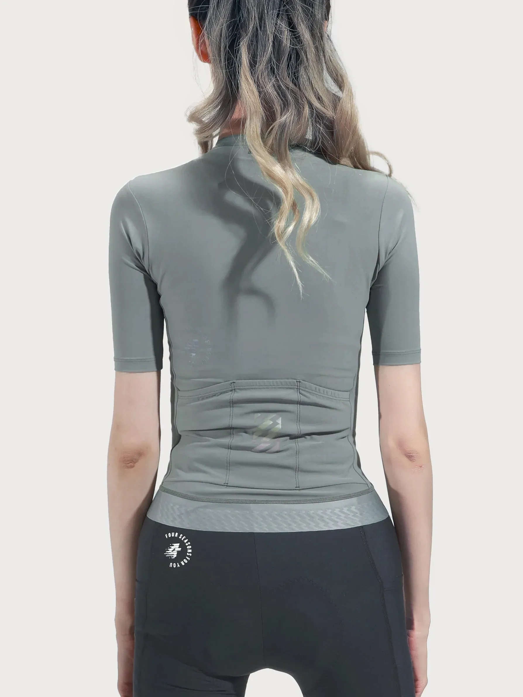 Melody Woman Cycling Jersey - Gray Olive