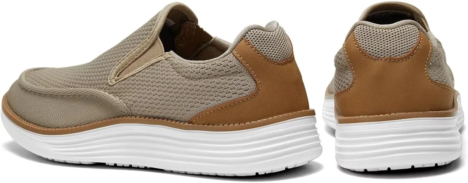 Mens Boat Shoes Casual Loafers Slip On Walking Dress Sneakers Mesh Business Oxfords Work Lightweight Soft Sole