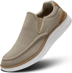 Mens Boat Shoes Casual Loafers Slip On Walking Dress Sneakers Mesh Business Oxfords Work Lightweight Soft Sole