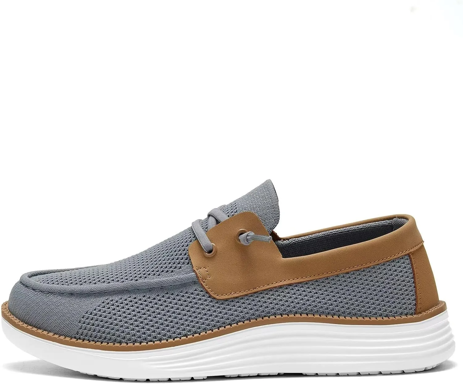 Mens Boat Shoes Casual Loafers Slip On Walking Dress Sneakers Mesh Business Oxfords Work Lightweight Soft Sole
