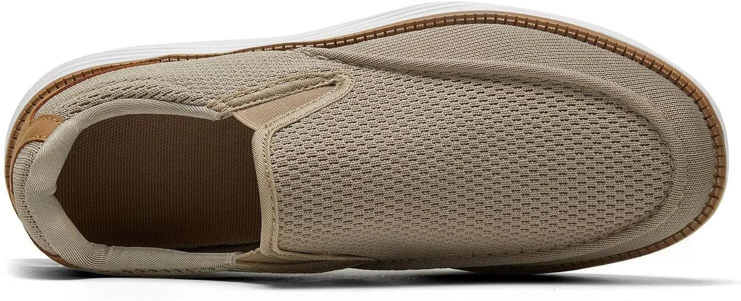 Mens Boat Shoes Casual Loafers Slip On Walking Dress Sneakers Mesh Business Oxfords Work Lightweight Soft Sole