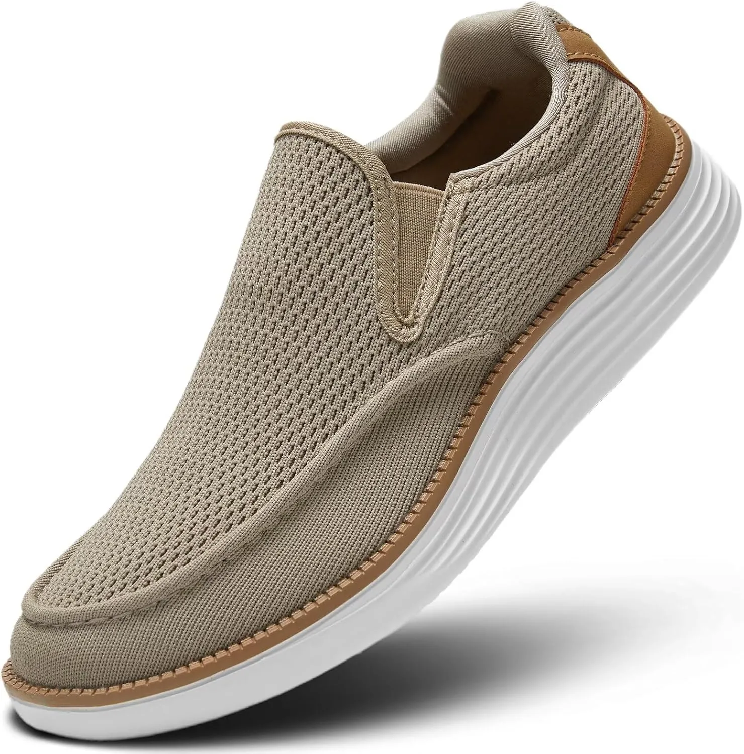 Mens Boat Shoes Casual Loafers Slip On Walking Dress Sneakers Mesh Business Oxfords Work Lightweight Soft Sole