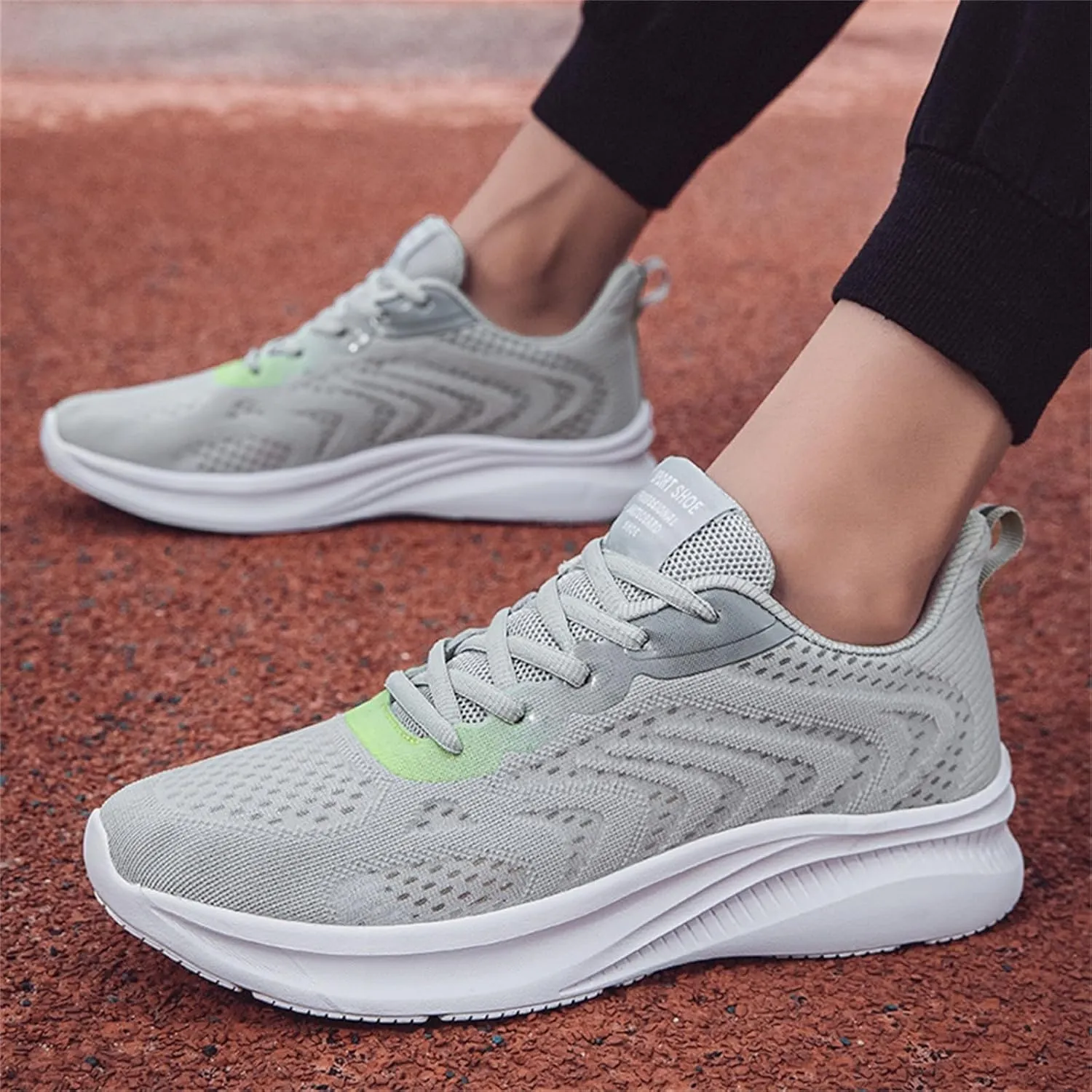 Men's Breathable Mesh Running Shoes Lightweight Breathable Walking Shoe Gym Tennis Athletic Gym Tennis Sneakers