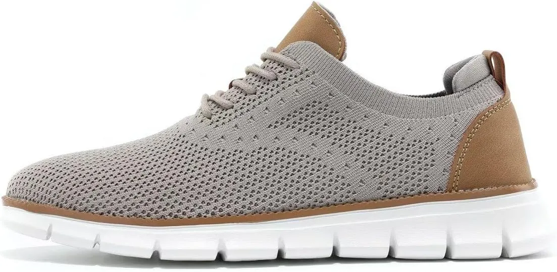 Mens Business Oxford Shoes Mesh Casual Sneakers Lightweight Breathable Work Office Dress Shoes Comfortable Walking Trainers for Men