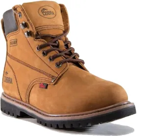 Men's Cobra 6" Work Boots C11 Soft Toe Brown Leather