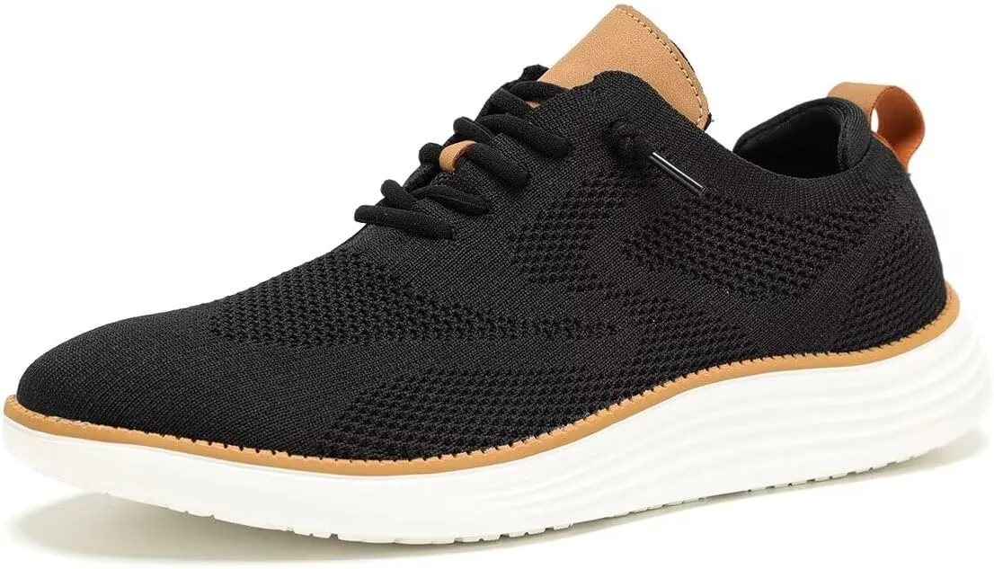 Mens Mesh Casual Sneakers Lightweight Breathable Dress Shoes Comfortable Walking Oxford Shoes Trainers for Men
