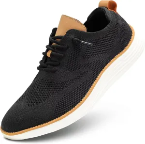 Mens Mesh Casual Sneakers Lightweight Breathable Dress Shoes Comfortable Walking Oxford Shoes Trainers for Men
