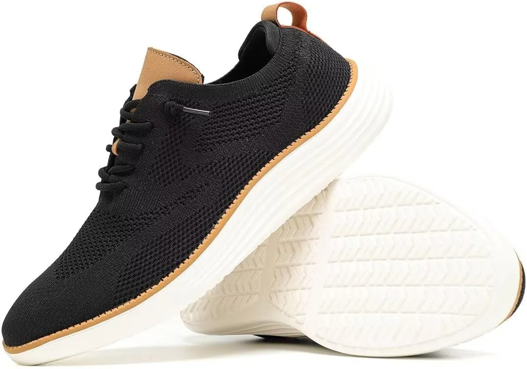 Mens Mesh Casual Sneakers Lightweight Breathable Dress Shoes Comfortable Walking Oxford Shoes Trainers for Men