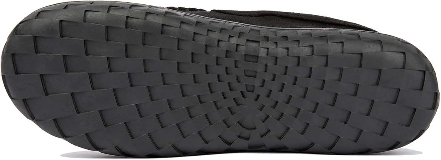 Men's Moccasin Slippers Warm Memory Foam Soft Plush Lined Slip on Indoor Outdoor House Shoes