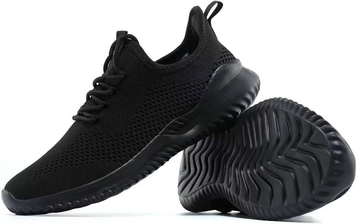 Mens Running Shoes Slip on Walking Tennis Sneakers Fashion Breathable Mesh Soft Sole Casual Athletic Lightweight