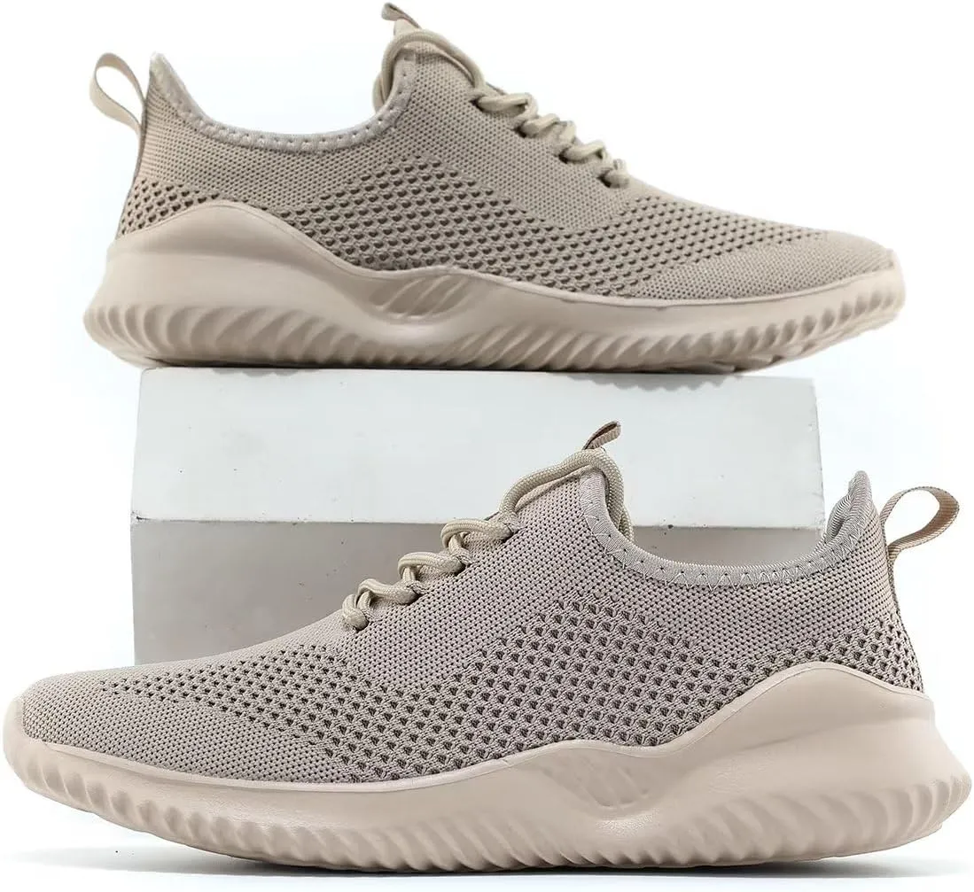 Mens Running Shoes Slip on Walking Tennis Sneakers Fashion Breathable Mesh Soft Sole Casual Athletic Lightweight