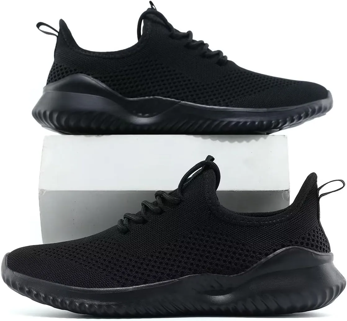 Mens Running Shoes Slip on Walking Tennis Sneakers Fashion Breathable Mesh Soft Sole Casual Athletic Lightweight