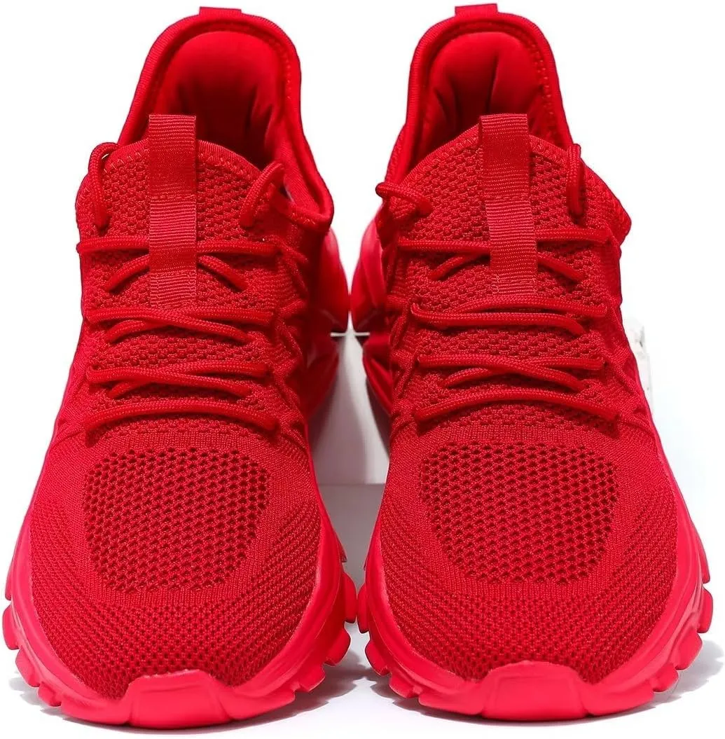 Mens Running Shoes Slip-on Walking Tennis Sneakers Lightweight Breathable Casual Soft Sole Mesh Workout Sports Shoes