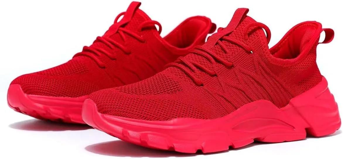 Mens Running Shoes Slip-on Walking Tennis Sneakers Lightweight Breathable Casual Soft Sole Mesh Workout Sports Shoes