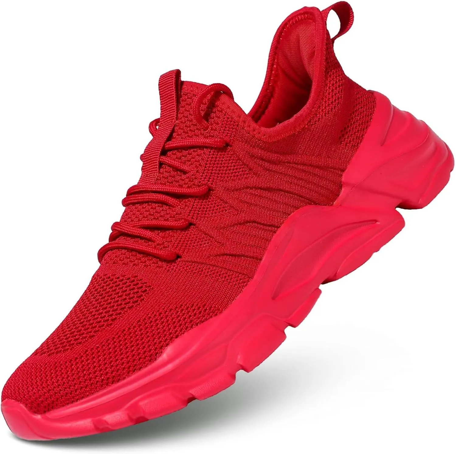 Mens Running Shoes Slip-on Walking Tennis Sneakers Lightweight Breathable Casual Soft Sole Mesh Workout Sports Shoes