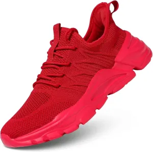 Mens Running Shoes Slip-on Walking Tennis Sneakers Lightweight Breathable Casual Soft Sole Mesh Workout Sports Shoes