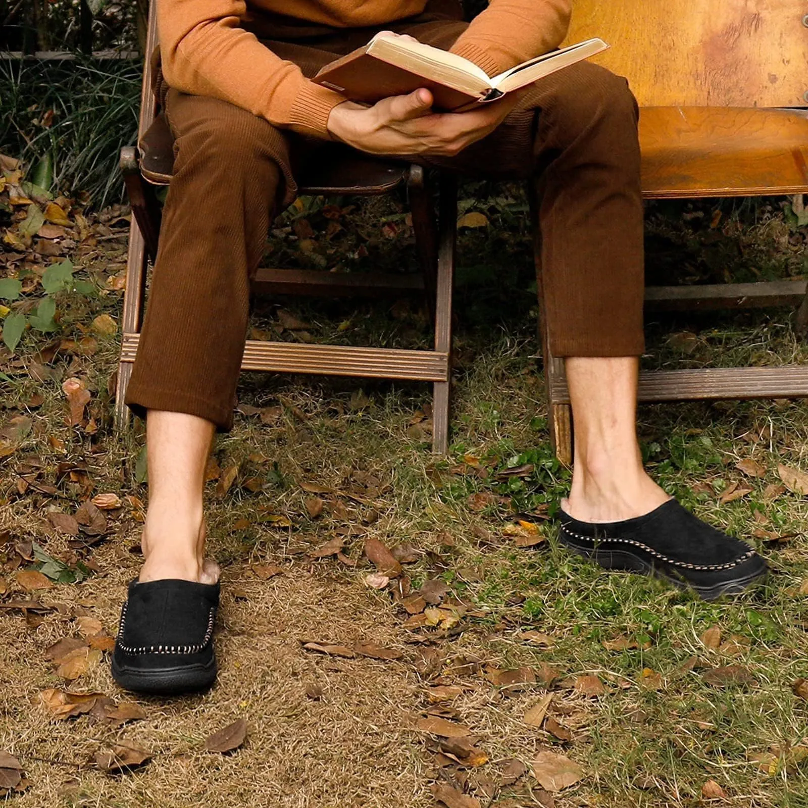Men's Slip-on Soft-top Slippers Indoor