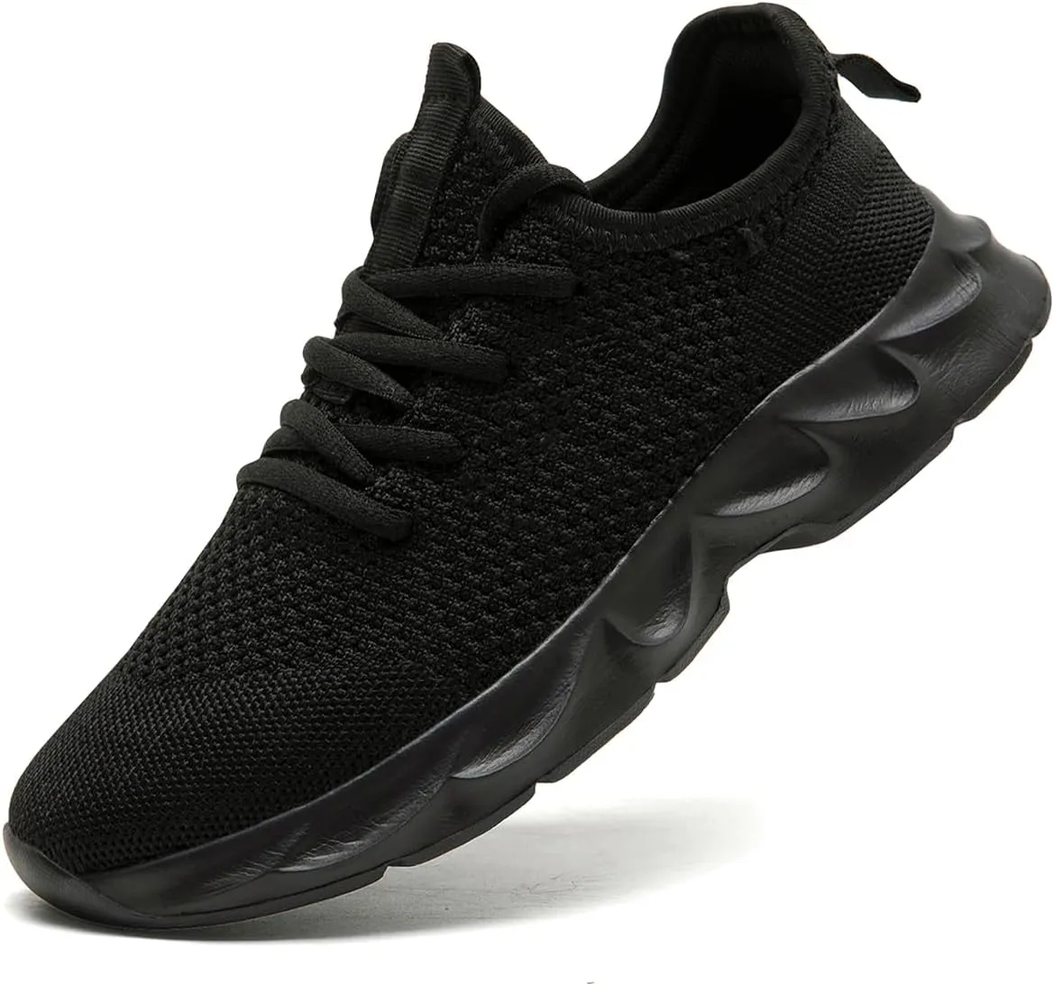 Mens Walking Shoes Slip On Tennis Non Slip Sneakers Outdoor Running Sports Trainers Athletic Sneaker Road Casual Workout Lightweight Shoes