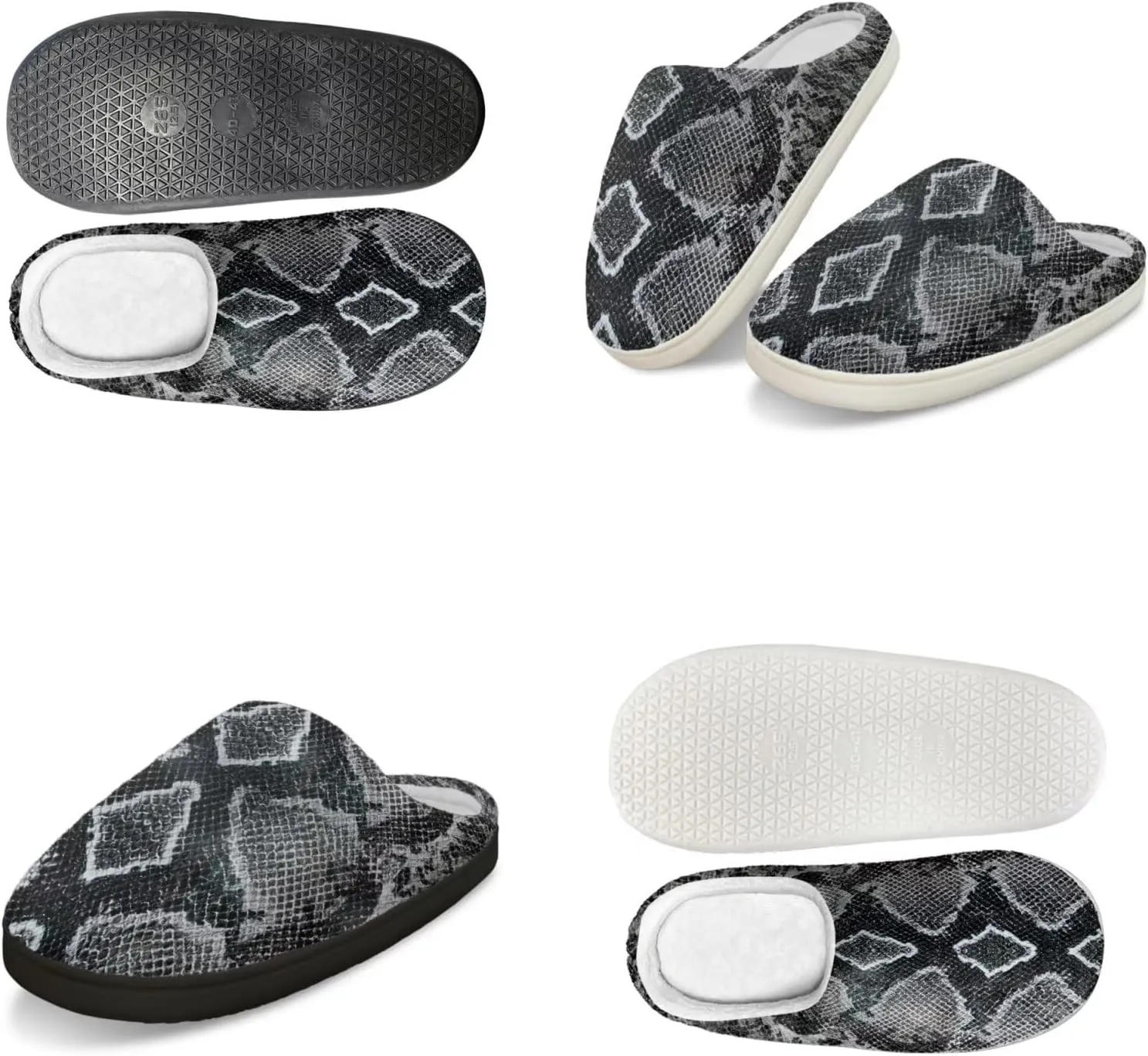 Men's Women's Non-slip Slippers, Flannel Warm Soft Cozy Slippers, House Bedroom Indoor/Outdoor Warm Shoes, Size 2-12