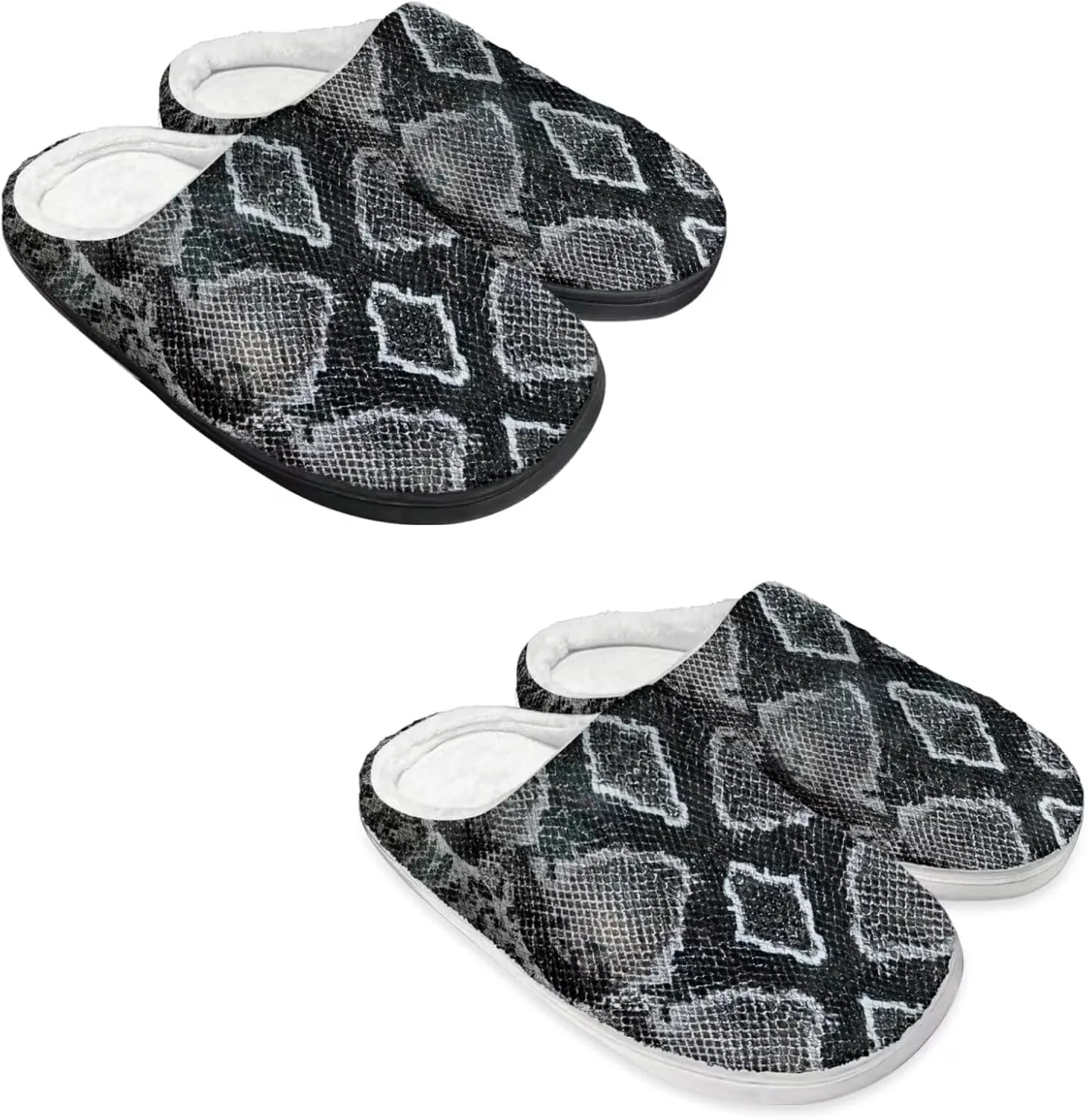 Men's Women's Non-slip Slippers, Flannel Warm Soft Cozy Slippers, House Bedroom Indoor/Outdoor Warm Shoes, Size 2-12