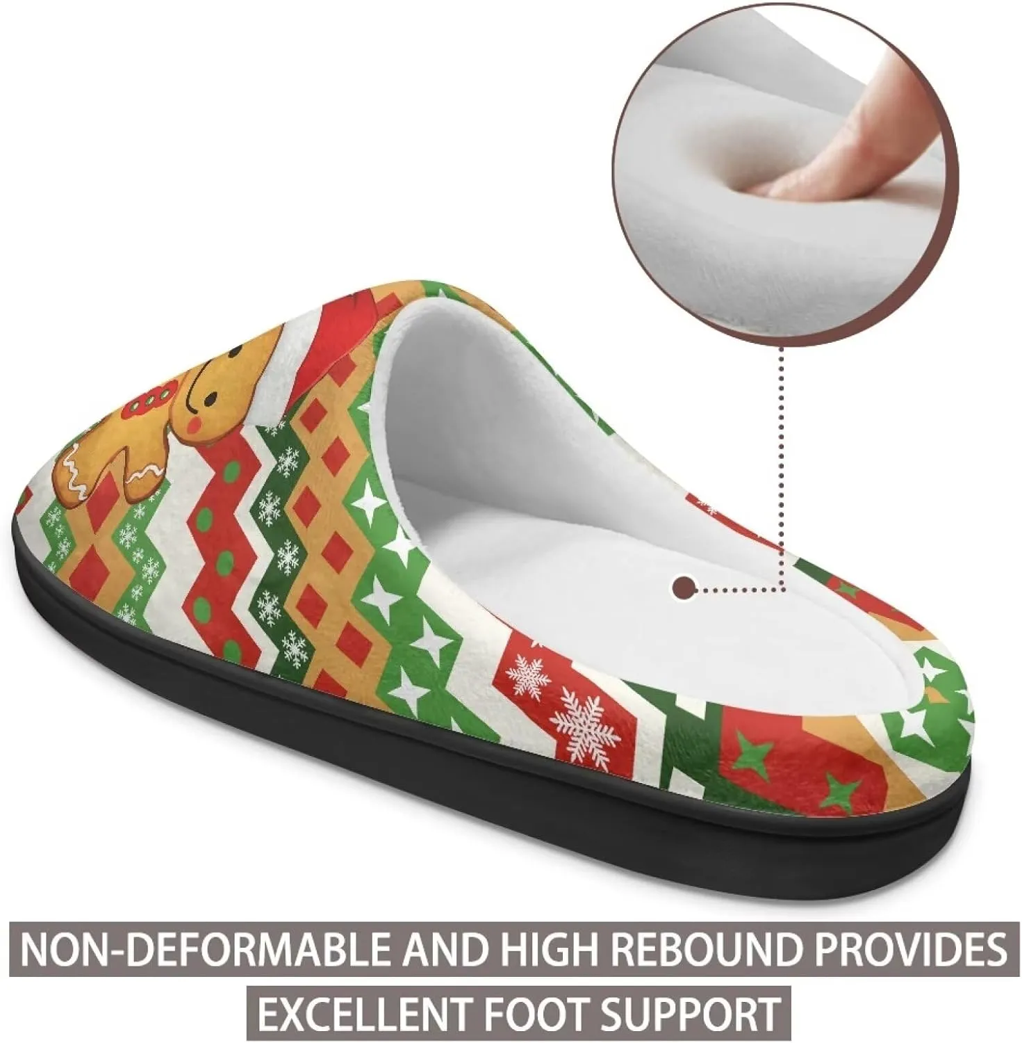 Men's Women's Plush Slippers, Flannel Warm Soft Cozy Slippers, House Bedroom Indoor/Outdoor Warm Shoes, Size 3-15