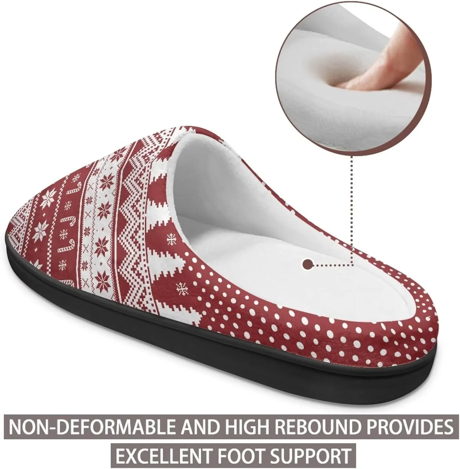 Men's Women's Plush Slippers, Flannel Warm Soft Cozy Slippers, House Bedroom Indoor/Outdoor Warm Shoes, Size 3-15
