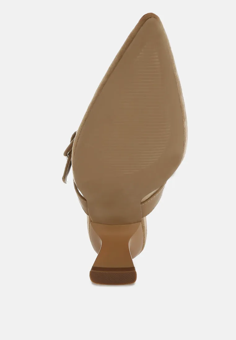 Microfiber Pointy Slip-On Mules By RUW
