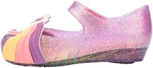 mini melissa Girl's Ultragirl Unicorn Ballet Flat