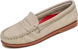 Minnetonka Mellony Penny – Women's Penny Loafer Design, Water and Stain Resistant, Genuine Suede, and Lightweight Sole