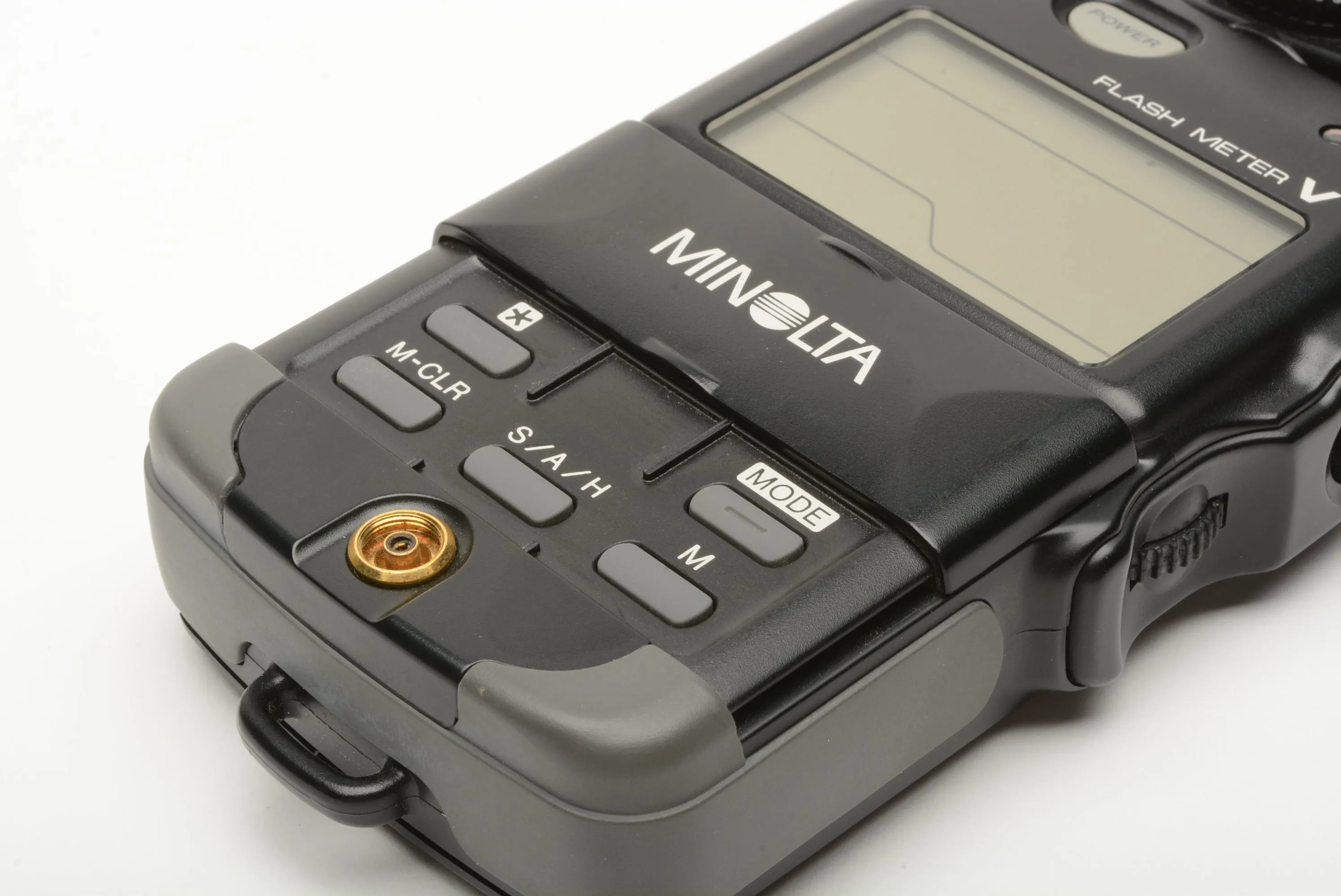 Minolta Flashmeter V Digital digital light meter, case,   flat dffuser