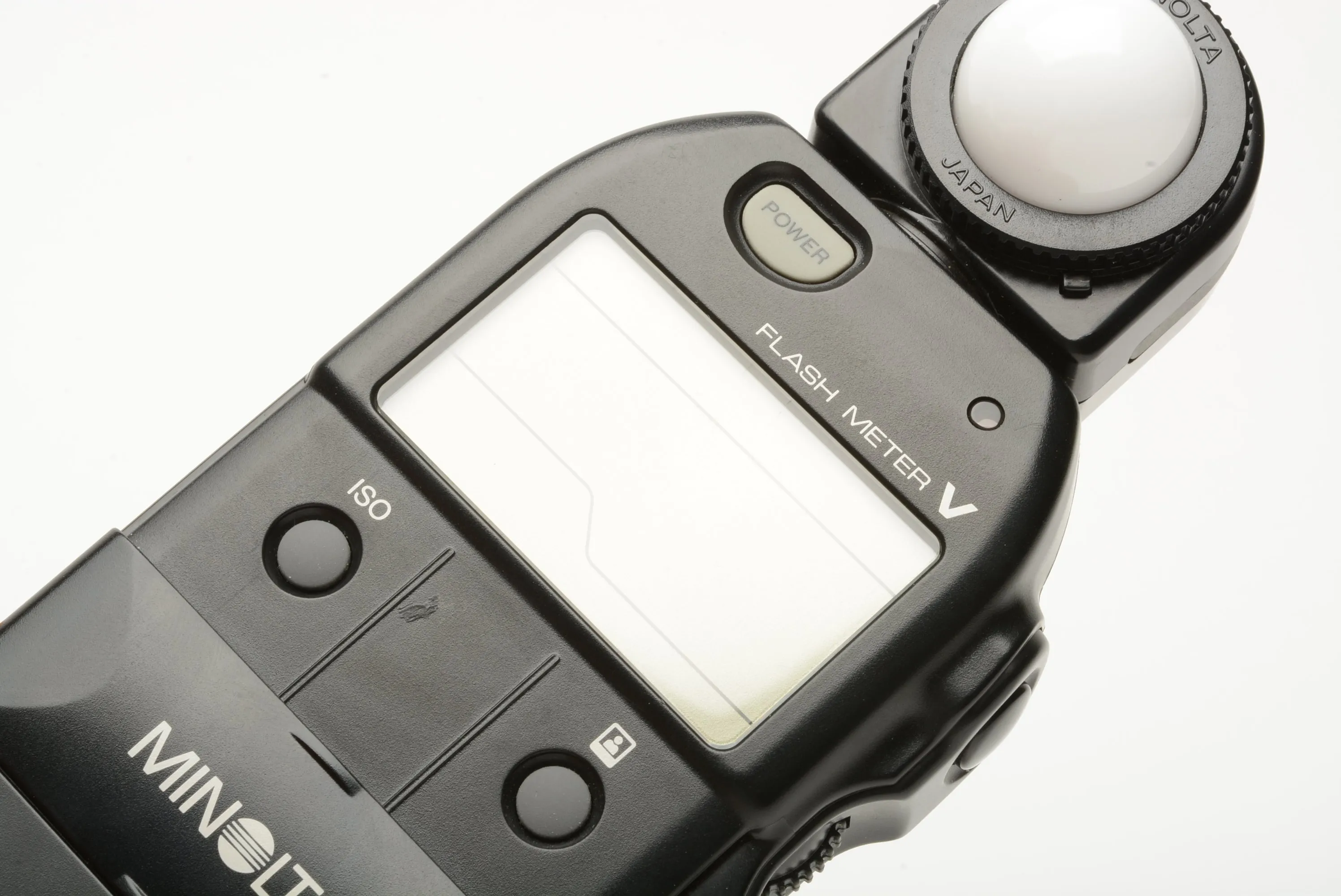 Minolta Flashmeter V Digital digital light meter, case,   flat dffuser