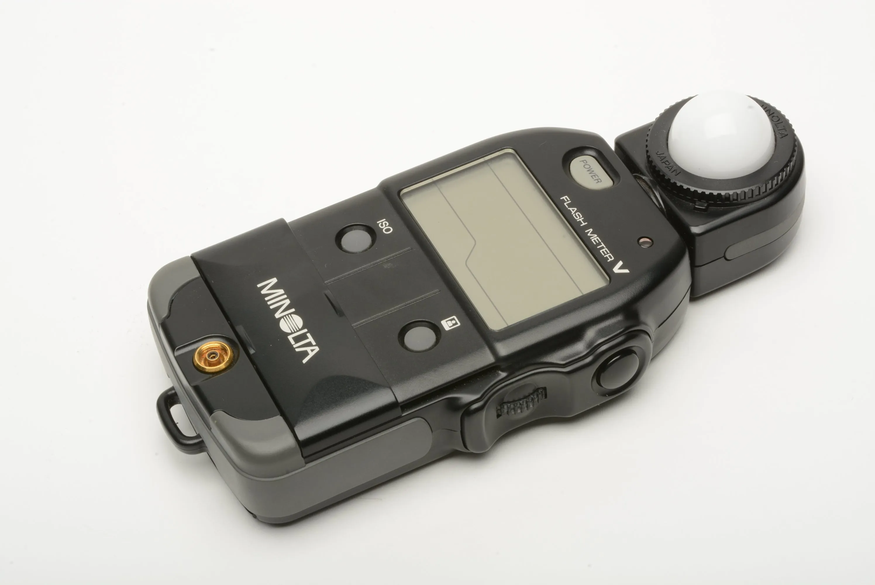 Minolta Flashmeter V Digital digital light meter, case,   flat dffuser