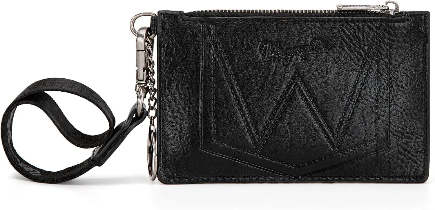 Montana West X Wrangler Credit Card Holder RFID Credit Card Holders for Women Card Holder Keychain Small Wallet Women Wristlet