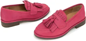 MOOMMO Women Vintage Tassel Loafer Flats Round Closed Toe Slip On Oxford Loafer Shoes Wingtip Fringe Nubuck Suede Flat Penny Loafers Daily Casual Club Driver Flats Office Work Spring Comfort 4-11 M US
