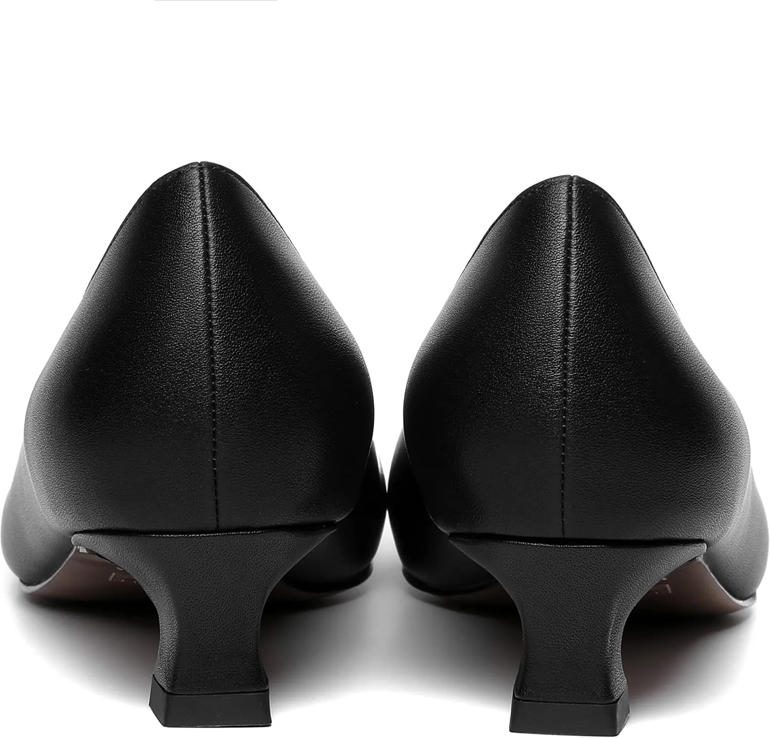 MOVINSTEPS Womens Dating Matte Slip On Round Toe Dress Spool Low Heel Pumps Shoes 1.5 Inch