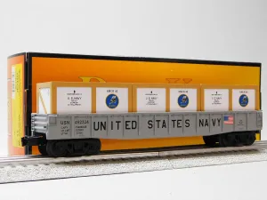 MTH RAILKING US Navy Gondola CAR W/CRATES O Gauge 30-72251