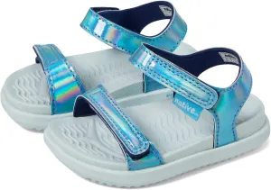 Native Shoes Kids Charley Sugarlite Hologram Flat Sandals for Little Kid - Hook-Loop Closure with EVA Footbed, and Open Toe Design