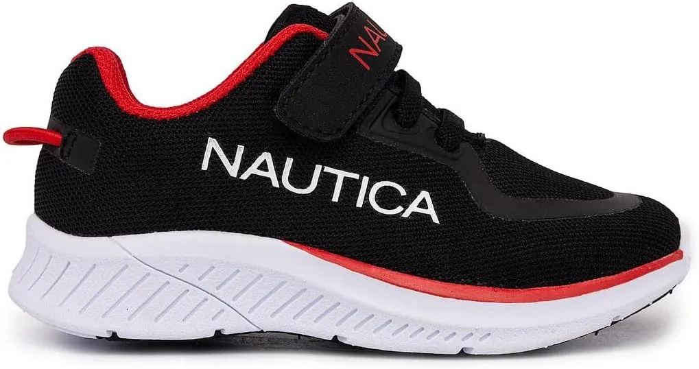 Nautica Kids Fashion Sneaker Athletic Running Shoe with One Strap |Boys - Girls|(Toddler/Little Kid)