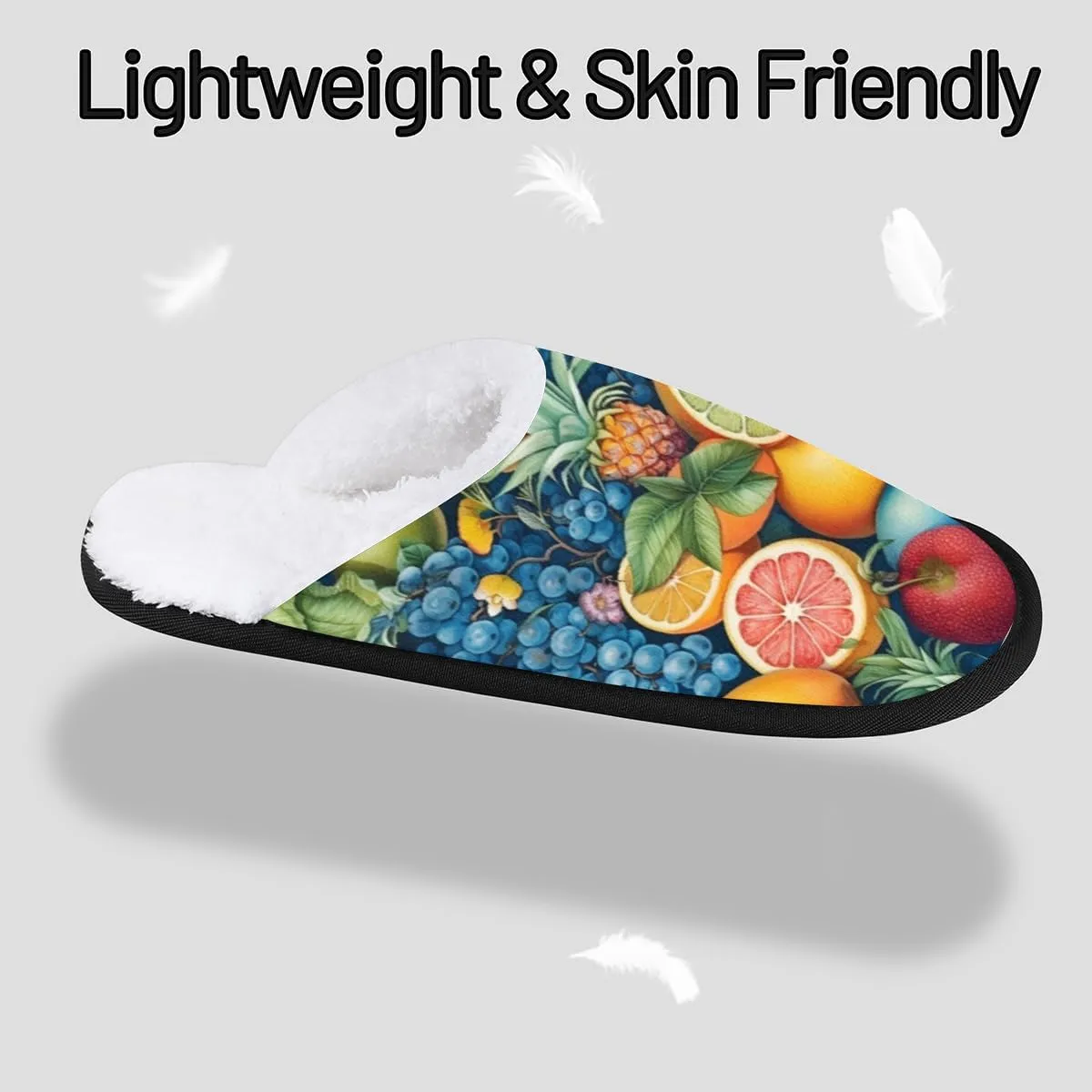 Nectarines Women's Indoor Bedroom Slippers Soft Fuzzy Slip On House Slippers for Winter Bedroom Outdoor