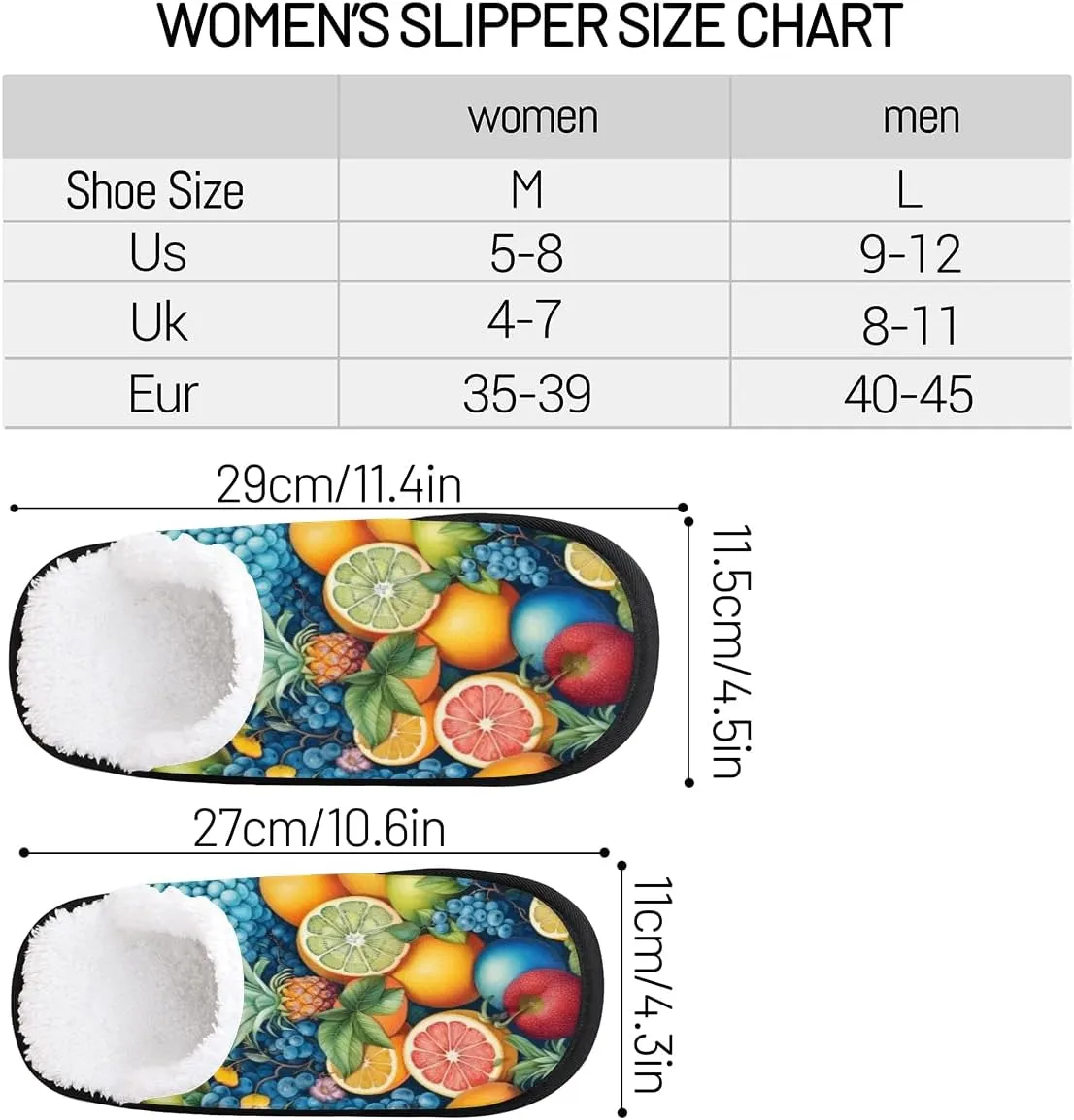 Nectarines Women's Indoor Bedroom Slippers Soft Fuzzy Slip On House Slippers for Winter Bedroom Outdoor