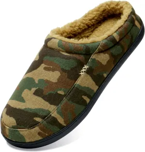 NewDenBer Men's Cozy Memory Foam Slippers Soft Slip on Indoor Outdoor Clog House Shoes